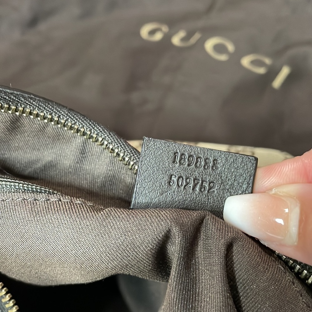 💯 AUTHENTIC GUCCI Canvas D-Ring Shoulder Bag - Picture 4 of 8